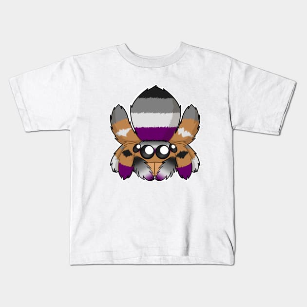 Asexual Peacock Spider Kids T-Shirt by dragonlord19